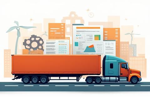 Image representing production transport vehicles and planning