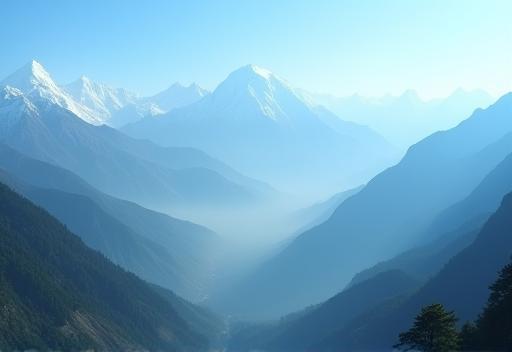 Stunning Himalayan mountain landscape used for filming